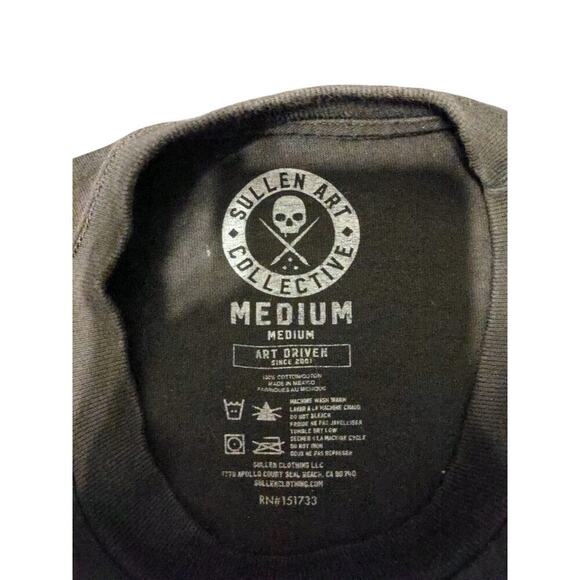 Sullen Art Collective Matthew Zumberge Short Sleeve Mens T-shirt Black Medium H - Picture 9 of 11